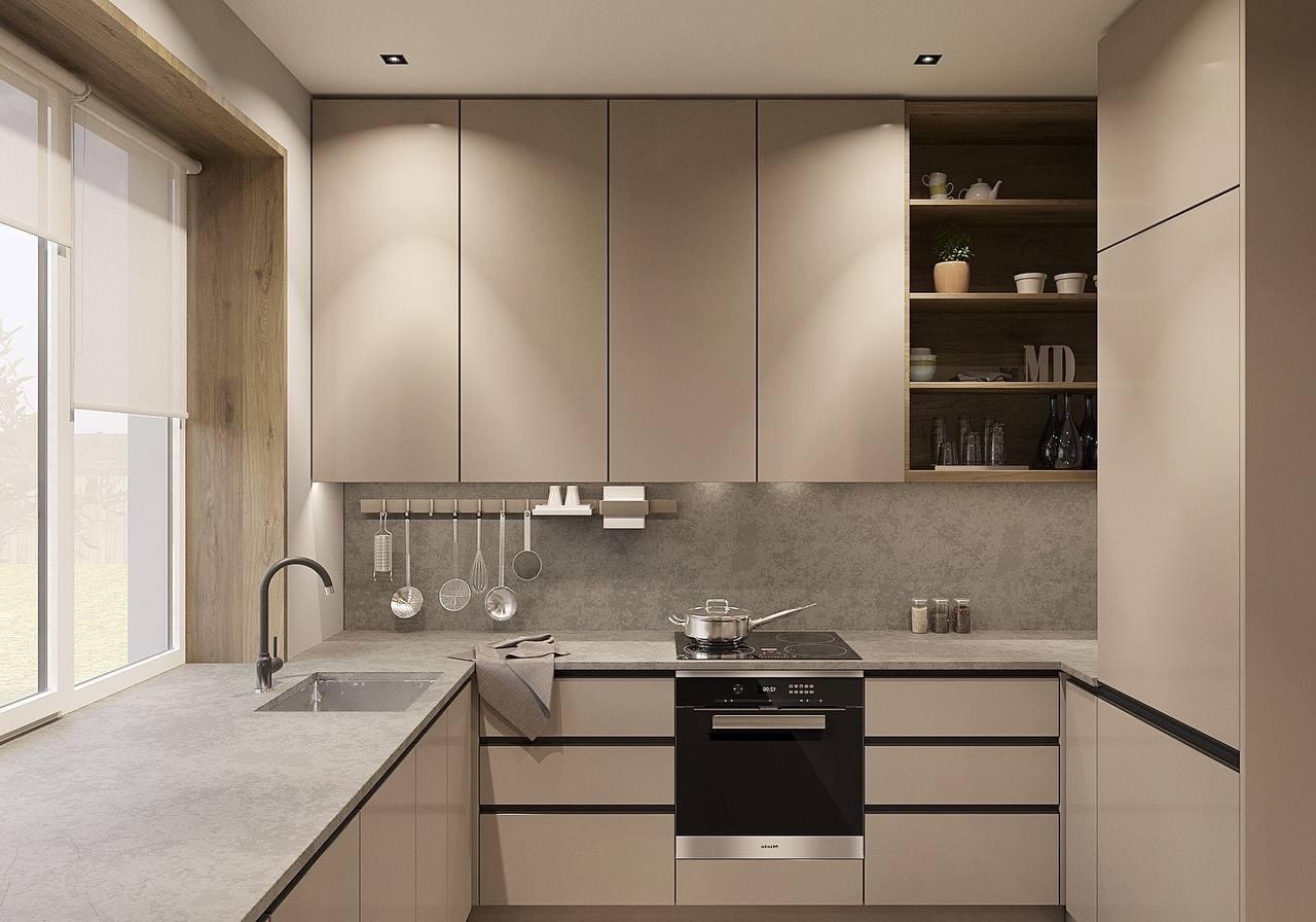 Warm contemporary kitchen in Santa Ana, CA